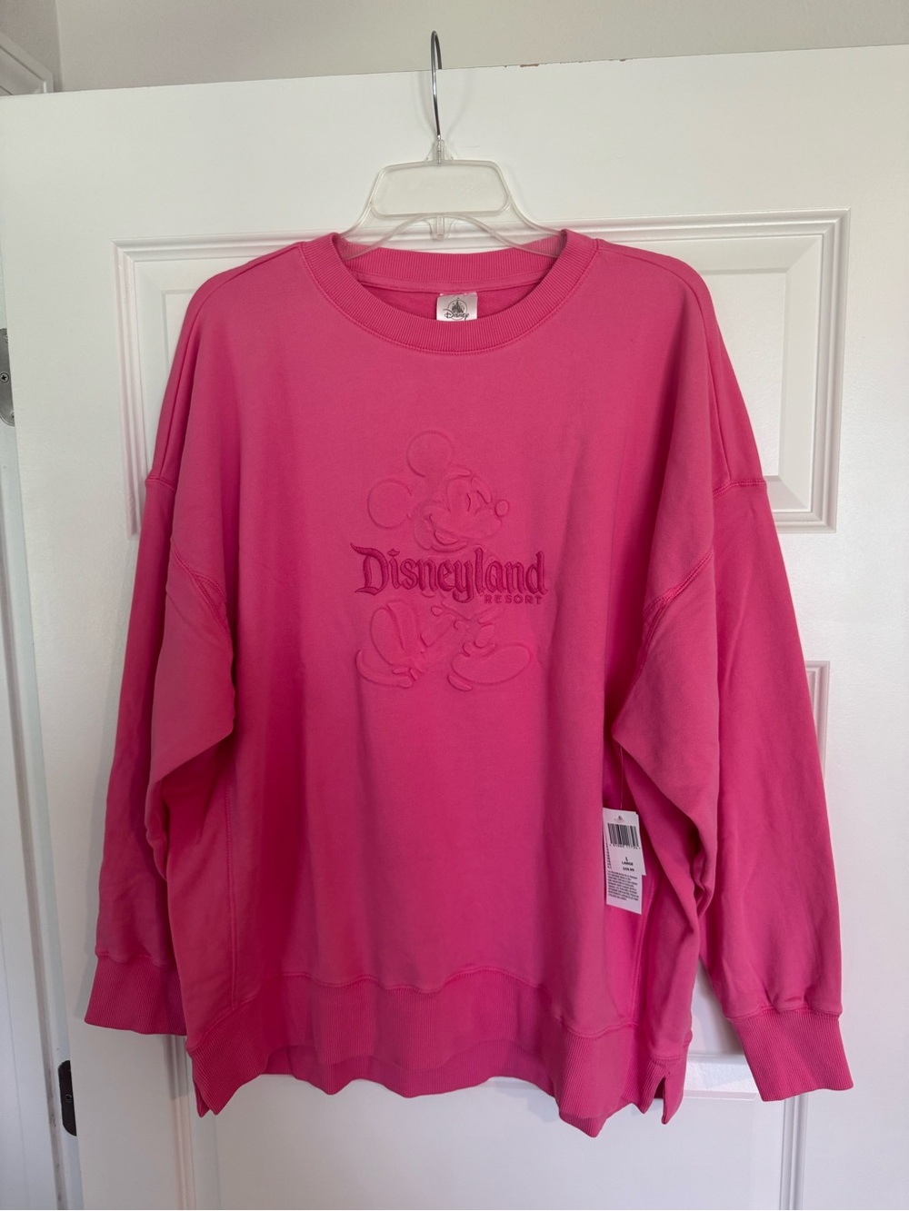 Disneyland Mickey Mouse Embossed Sweatshirt - NWT!
